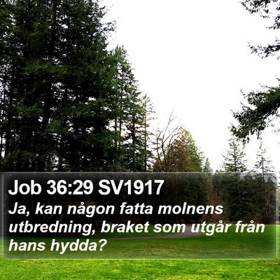 Job 36:29 SV1917 Bible Verse Image