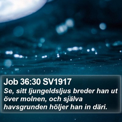 Job 36:30 SV1917 Bible Verse Image