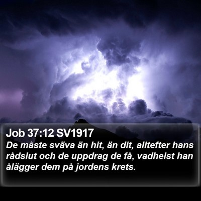 Job 37:12 SV1917 Bible Verse Image