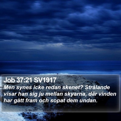 Job 37:21 SV1917 Bible Verse Image