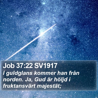 Job 37:22 SV1917 Bible Verse Image