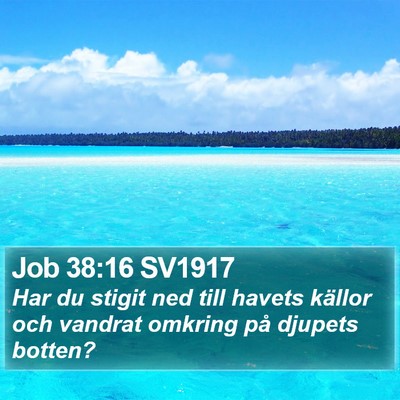 Job 38:16 SV1917 Bible Verse Image