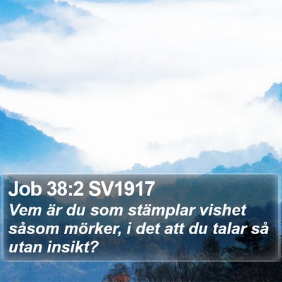 Job 38:2 SV1917 Bible Verse Image
