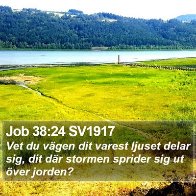 Job 38:24 SV1917 Bible Verse Image