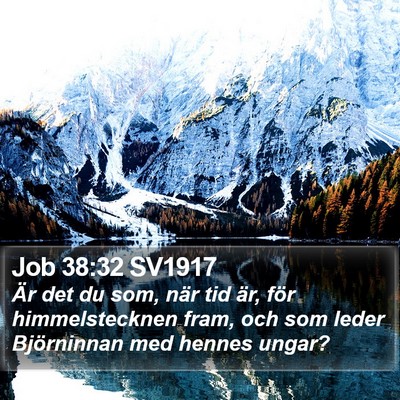 Job 38:32 SV1917 Bible Verse Image