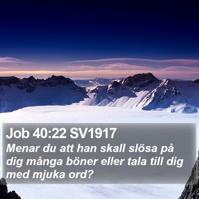 Job 40:22 SV1917 Bible Verse Image