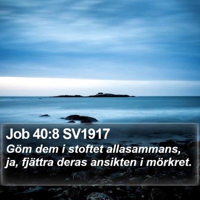 Job 40:8 SV1917 Bible Verse Image