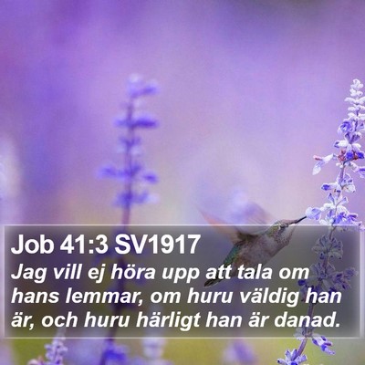 Job 41:3 SV1917 Bible Verse Image