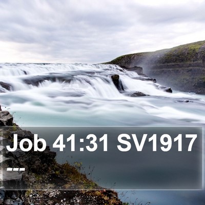 Job 41:31 SV1917 Bible Verse Image