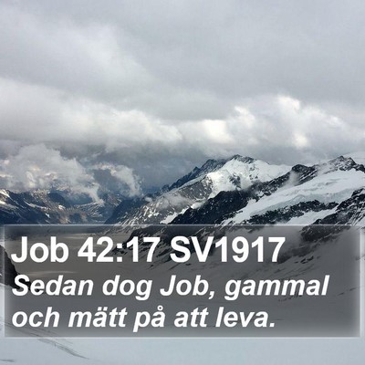 Job 42:17 SV1917 Bible Verse Image