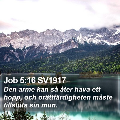 Job 5:16 SV1917 Bible Verse Image