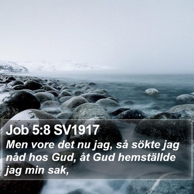 Job 5:8 SV1917 Bible Verse Image