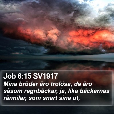 Job 6:15 SV1917 Bible Verse Image