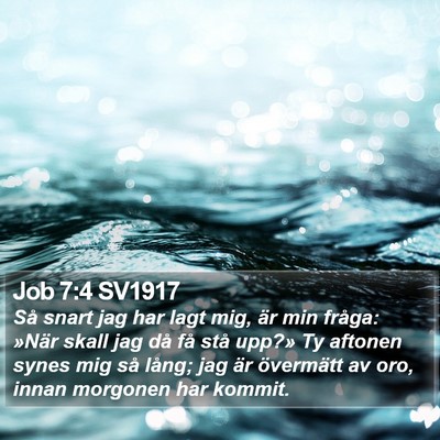 Job 7:4 SV1917 Bible Verse Image
