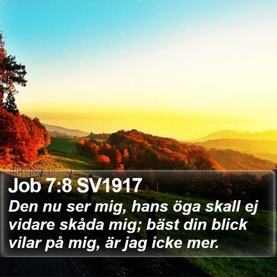 Job 7:8 SV1917 Bible Verse Image