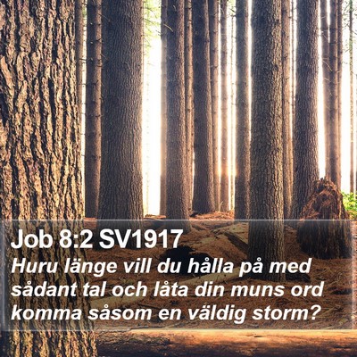Job 8:2 SV1917 Bible Verse Image