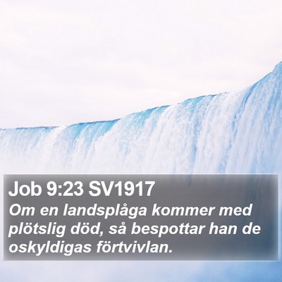 Job 9:23 SV1917 Bible Verse Image
