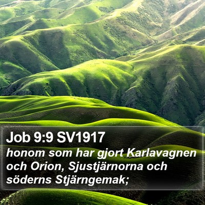 Job 9:9 SV1917 Bible Verse Image