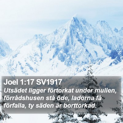Joel 1:17 SV1917 Bible Verse Image