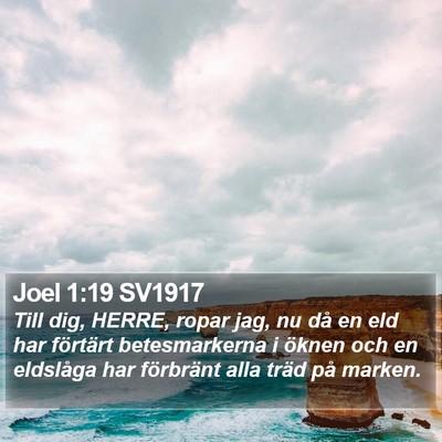 Joel 1:19 SV1917 Bible Verse Image