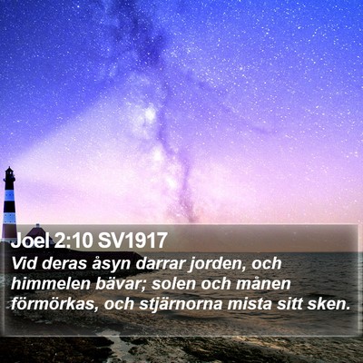 Joel 2:10 SV1917 Bible Verse Image