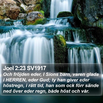 Joel 2:23 SV1917 Bible Verse Image