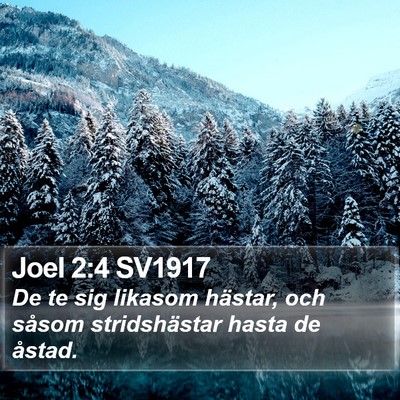 Joel 2:4 SV1917 Bible Verse Image