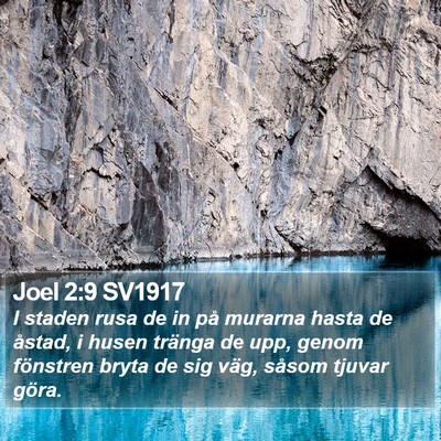 Joel 2:9 SV1917 Bible Verse Image
