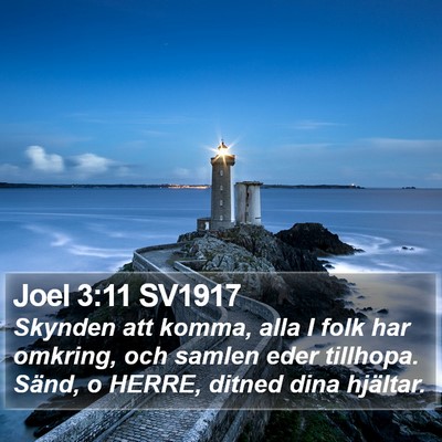 Joel 3:11 SV1917 Bible Verse Image
