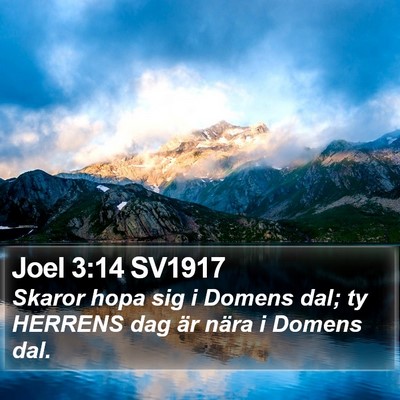 Joel 3:14 SV1917 Bible Verse Image