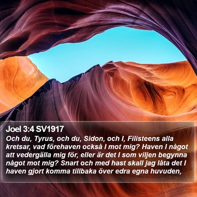 Joel 3:4 SV1917 Bible Verse Image