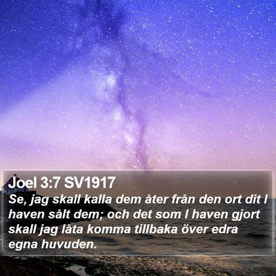 Joel 3:7 SV1917 Bible Verse Image
