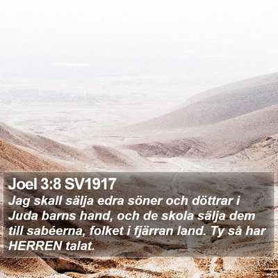 Joel 3:8 SV1917 Bible Verse Image