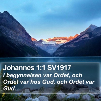 Johannes 1:1 SV1917 Bible Verse Image
