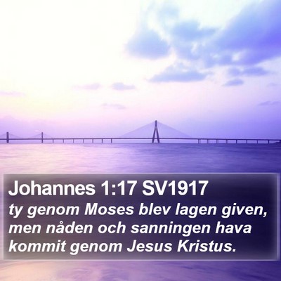Johannes 1:17 SV1917 Bible Verse Image
