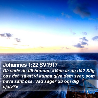 Johannes 1:22 SV1917 Bible Verse Image