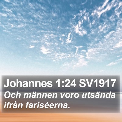 Johannes 1:24 SV1917 Bible Verse Image