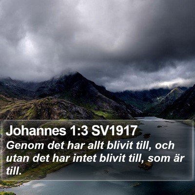 Johannes 1:3 SV1917 Bible Verse Image