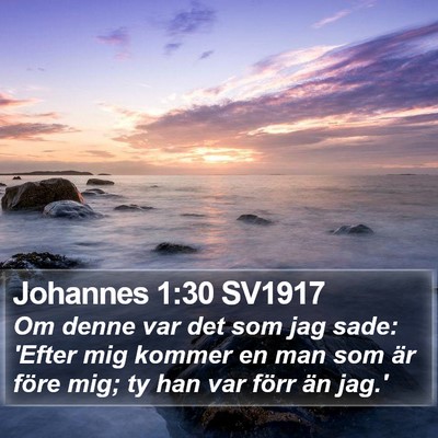 Johannes 1:30 SV1917 Bible Verse Image