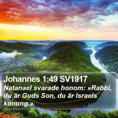 Johannes 1:49 SV1917 Bible Verse Image