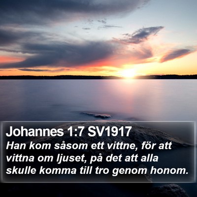Johannes 1:7 SV1917 Bible Verse Image