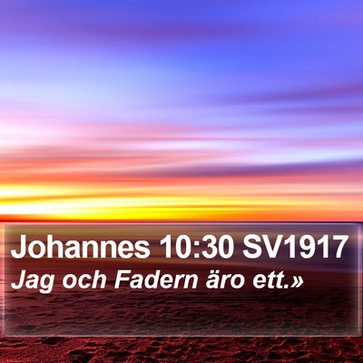 Johannes 10:30 SV1917 Bible Verse Image