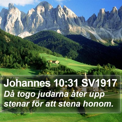 Johannes 10:31 SV1917 Bible Verse Image