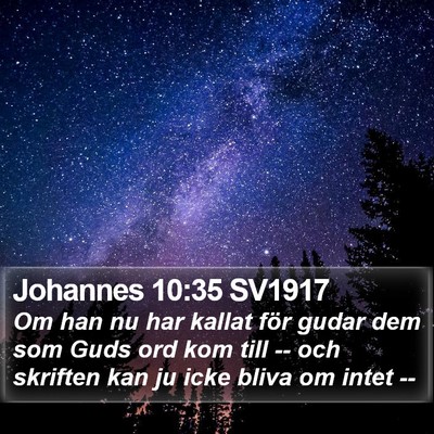Johannes 10:35 SV1917 Bible Verse Image
