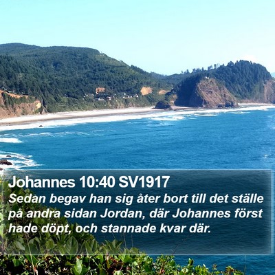 Johannes 10:40 SV1917 Bible Verse Image