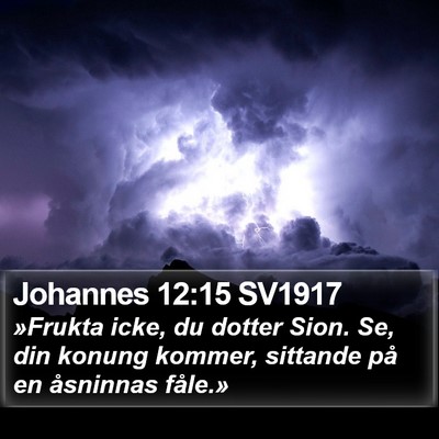 Johannes 12:15 SV1917 Bible Verse Image