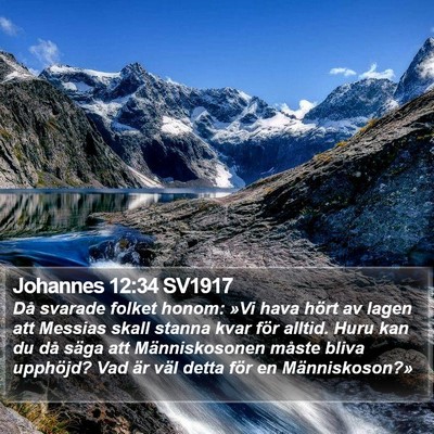 Johannes 12:34 SV1917 Bible Verse Image