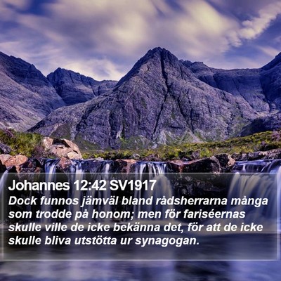 Johannes 12:42 SV1917 Bible Verse Image