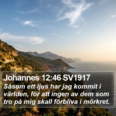 Johannes 12:46 SV1917 Bible Verse Image