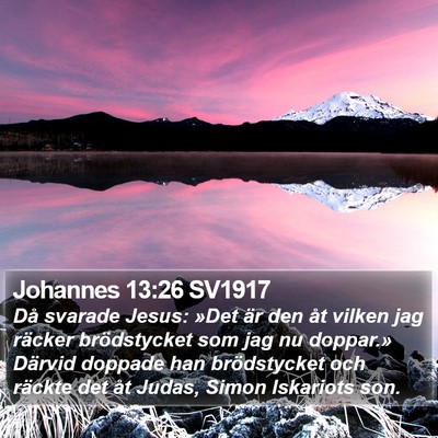 Johannes 13:26 SV1917 Bible Verse Image